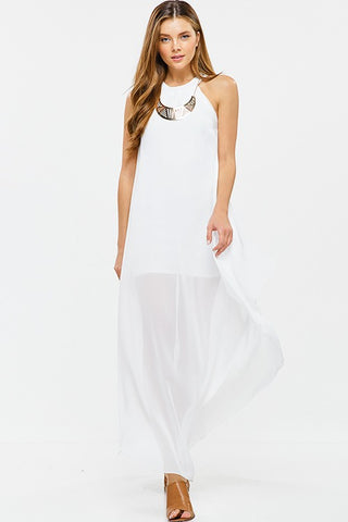 Beach Me Chiffon Maxi Dress