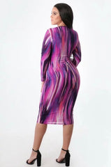 Swirl Me Plus Size Midi Dress