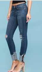 Cuff Me Plus Size Denim Jeans
