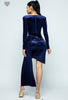 Image of The Carinne Inspired Velvet Midi Dress