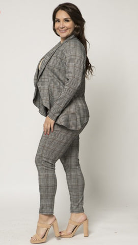 I Love It Plaid Plus Size Suit