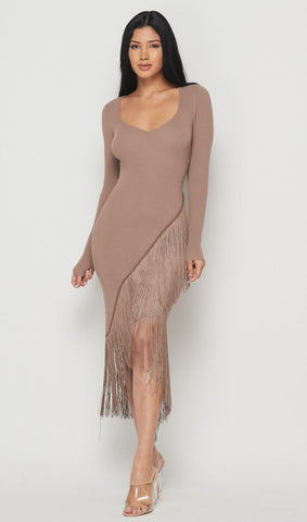 Maximize Me Fringe Dress