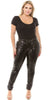 Image of Matte Me plus size sequins pants