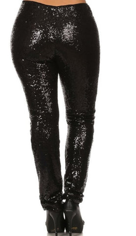 Matte Me plus size sequins pants