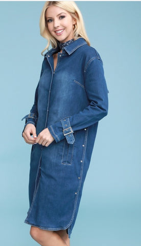 Multiply Me Denim Midi Dress