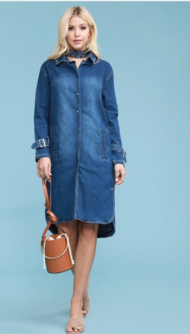 Multiply Me Denim Midi Dress