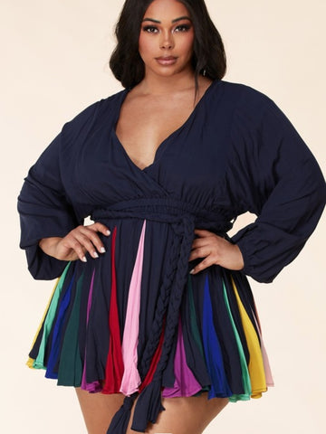 IamFlare Plus Size Mini Dress