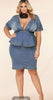 Image of NO TIME FOR ORDINARY PLUS SIZE DENIM DRESS