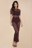 Image of Caged Maxi Bandage Dress